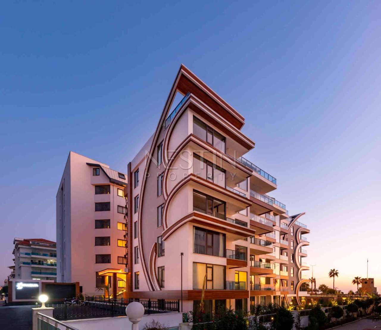 Потрясающая квартира 1+1 с выходом в сад на первой береговой линии в Кестеле фото 2