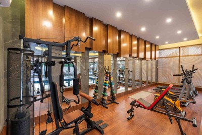 Потрясающая квартира 1+1 с выходом в сад на первой береговой линии в Кестеле фото 6