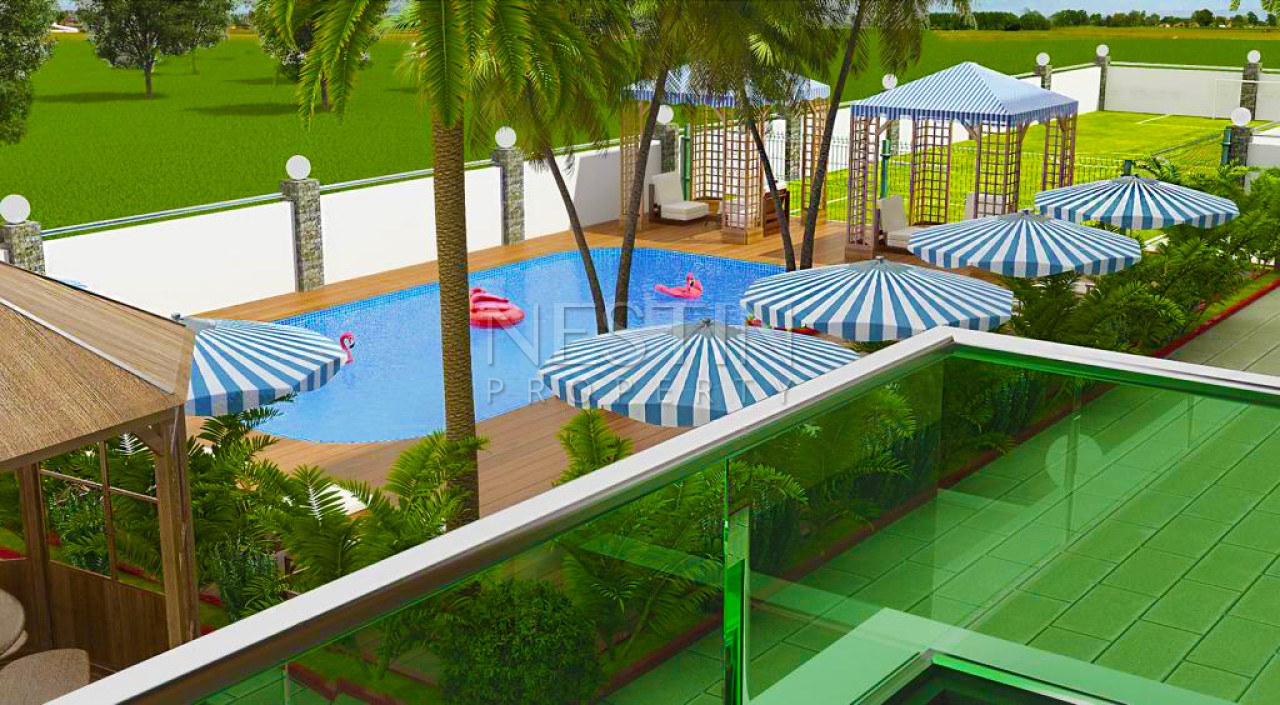 Квартира 1+1 в новом ЖК в районе Каргыджак в 350 метрах от Средиземного моря. фото 3