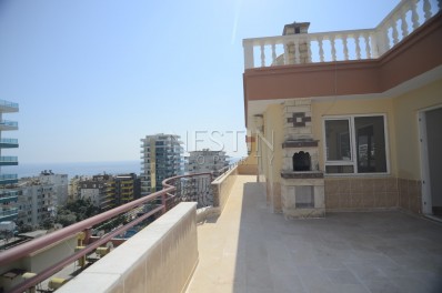 Панорамный пентхаус 4+1 с видом на море в Махмутларе фото 6