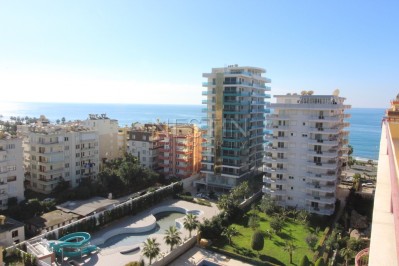 Панорамный пентхаус 4+1 с видом на море в Махмутларе фото 8