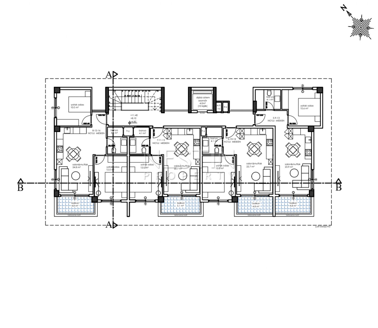 Новый жилой комплекс на стадии строительства в районе нижней Обы в 300 м от Средиземного моря фото 6