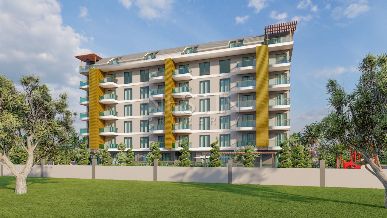 Новый жилой комплекс на стадии строительства в городе Газипаша в 1300 м от Средиземного моря фото 2