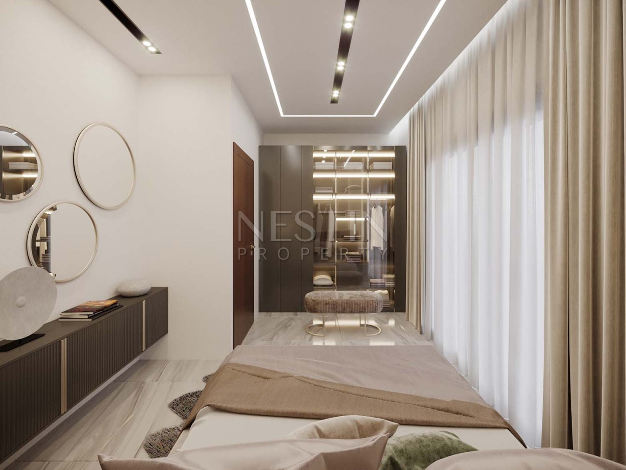 Квартира 2+1 в районе Конаклы в 350 м от Средиземного моря на стадии строительства фото 10