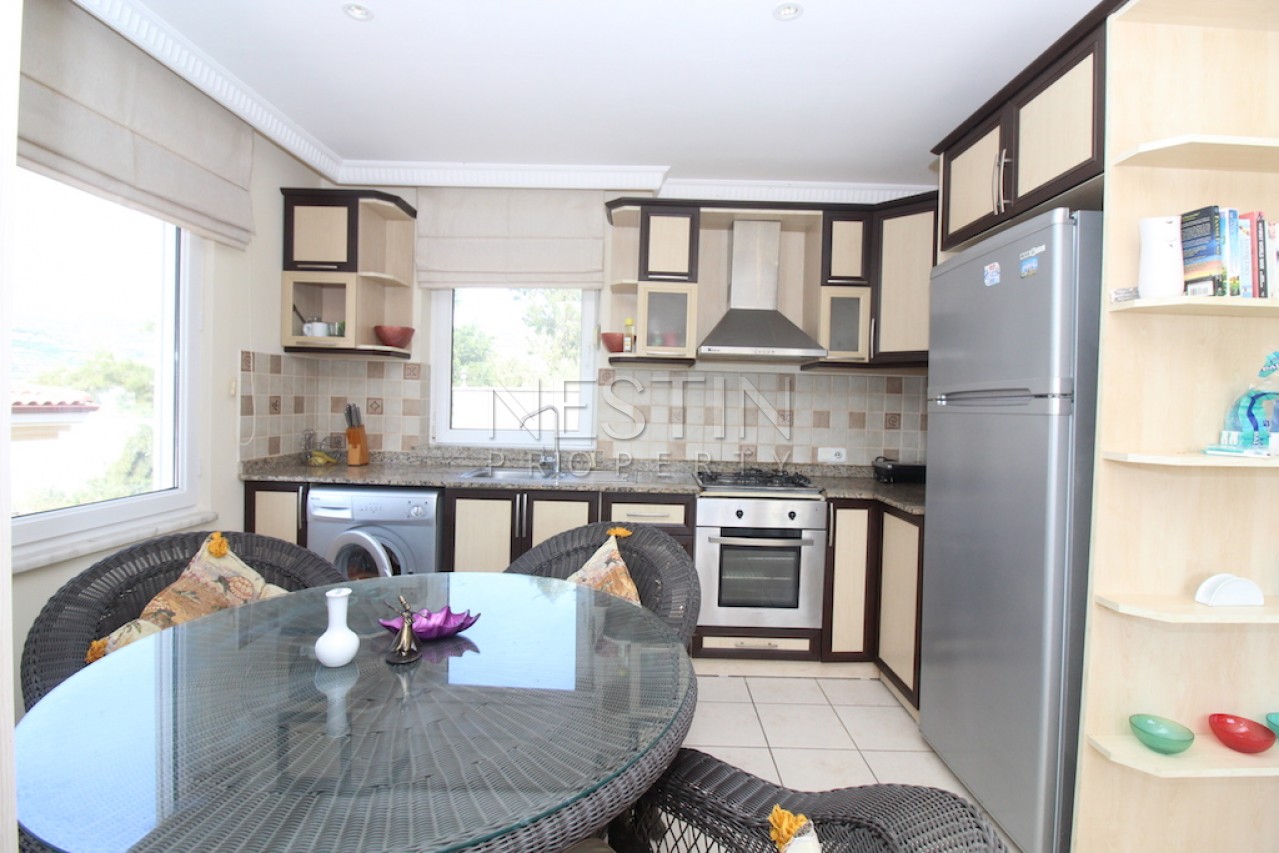 Вилла 4+1 с мебелью в закрытом комплексе с бассейном фото 10