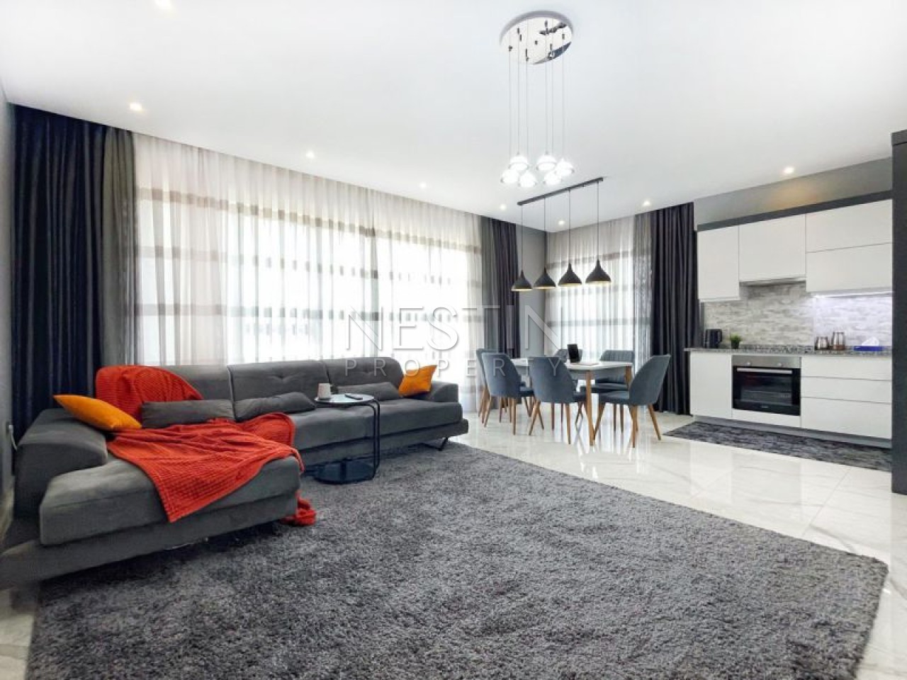 Kвартирa 2+1 в центре Алании в 600 м от Средиземного моря. фото 3