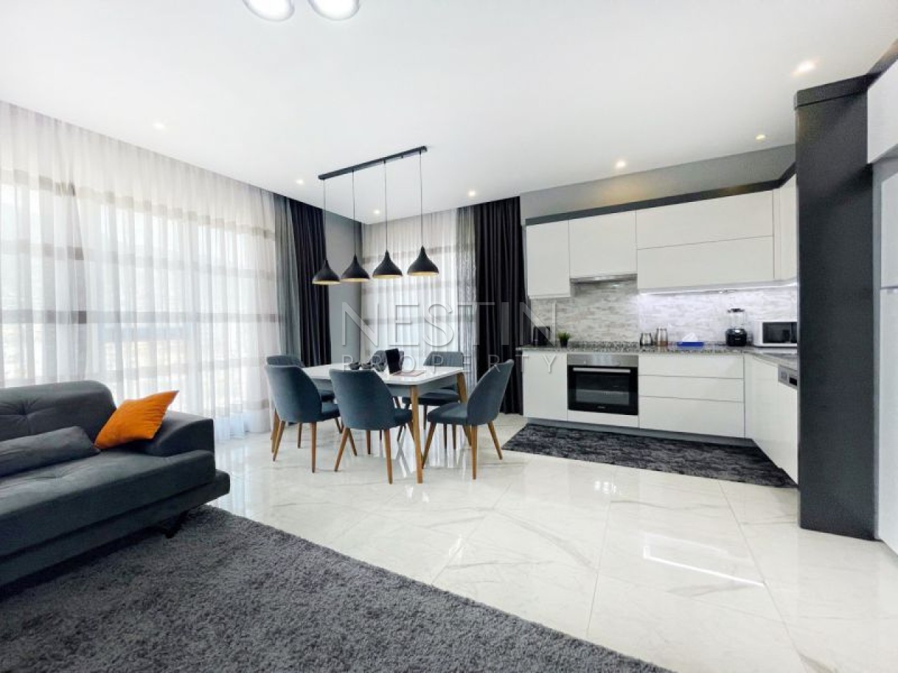 Kвартирa 2+1 в центре Алании в 600 м от Средиземного моря. фото 4