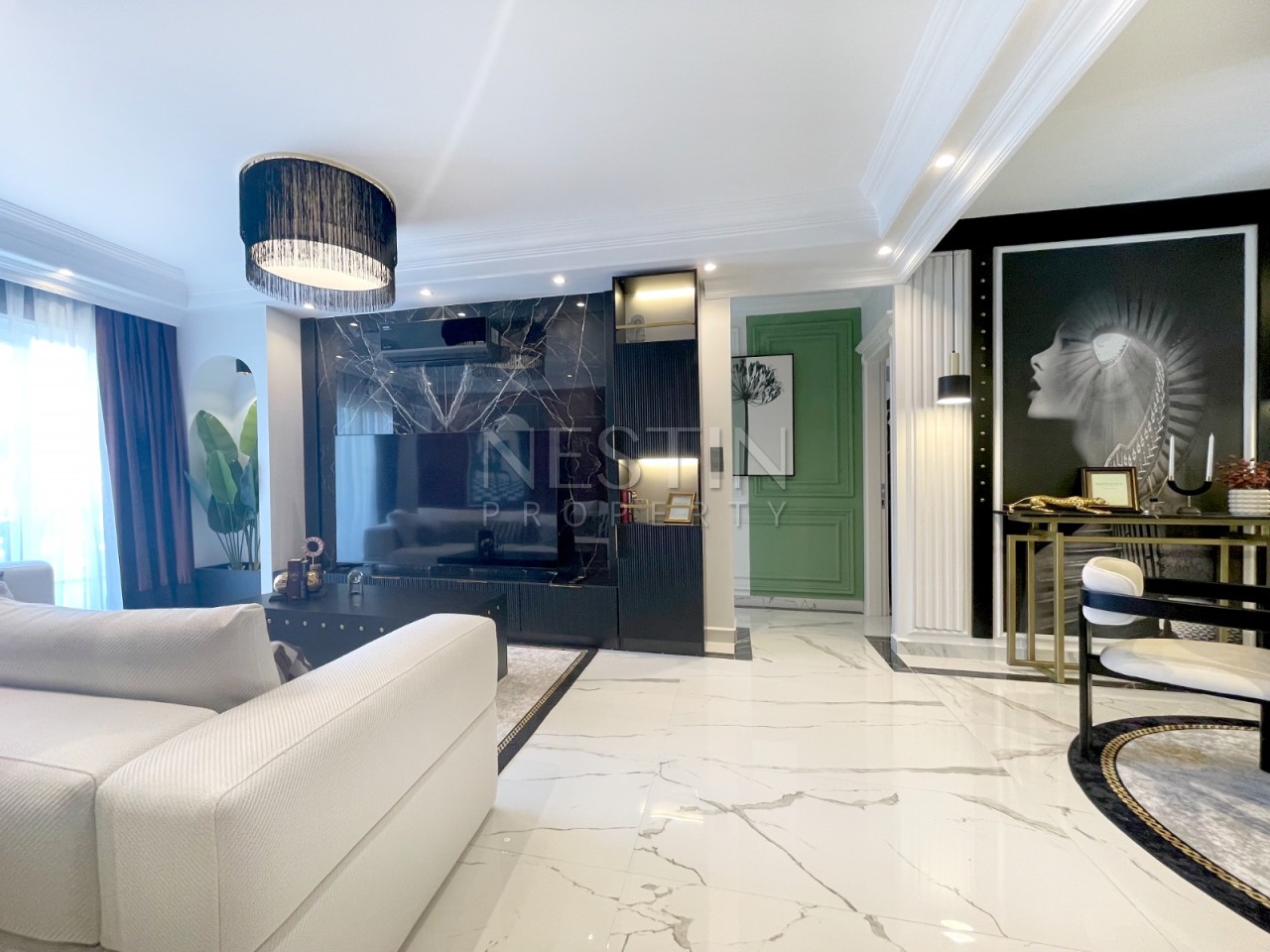 Вилла 3+1 в центре города Аланья в районе Тепе с видом на море фото 4