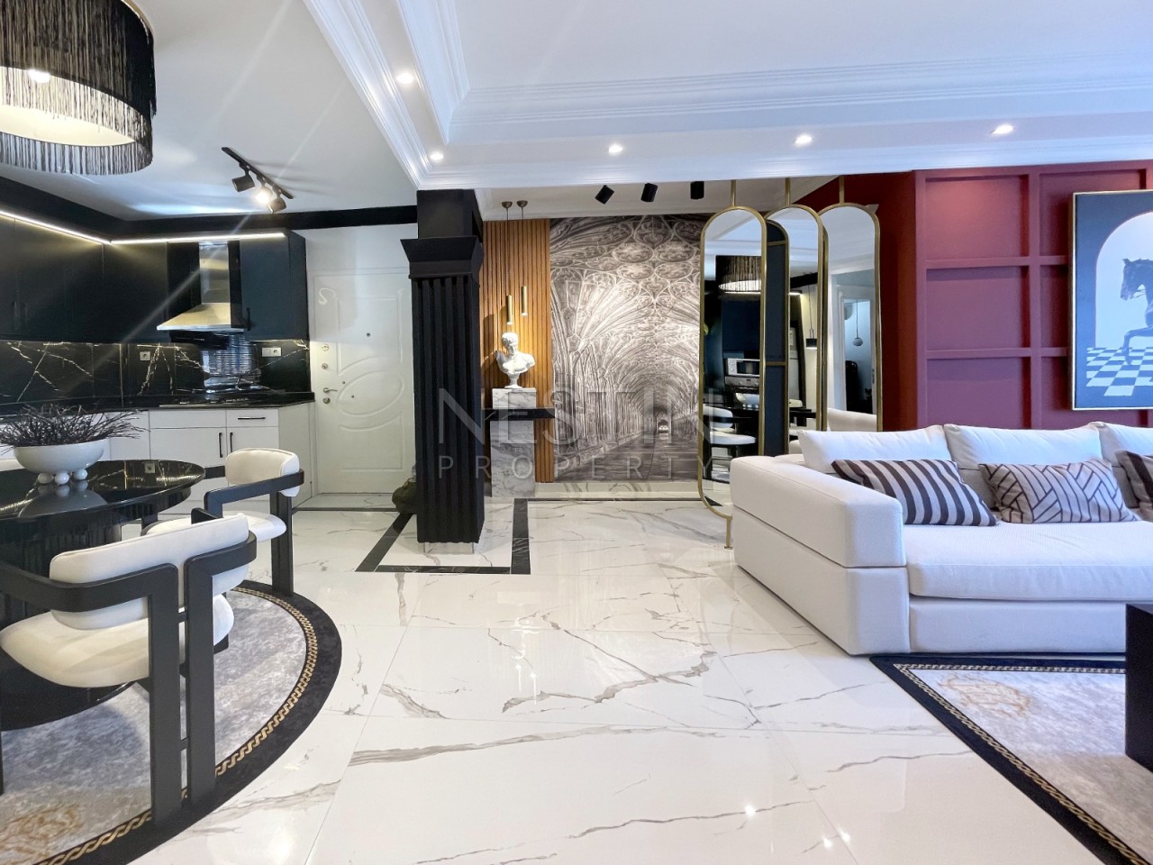 Вилла 3+1 в центре города Аланья в районе Тепе с видом на море фото 5