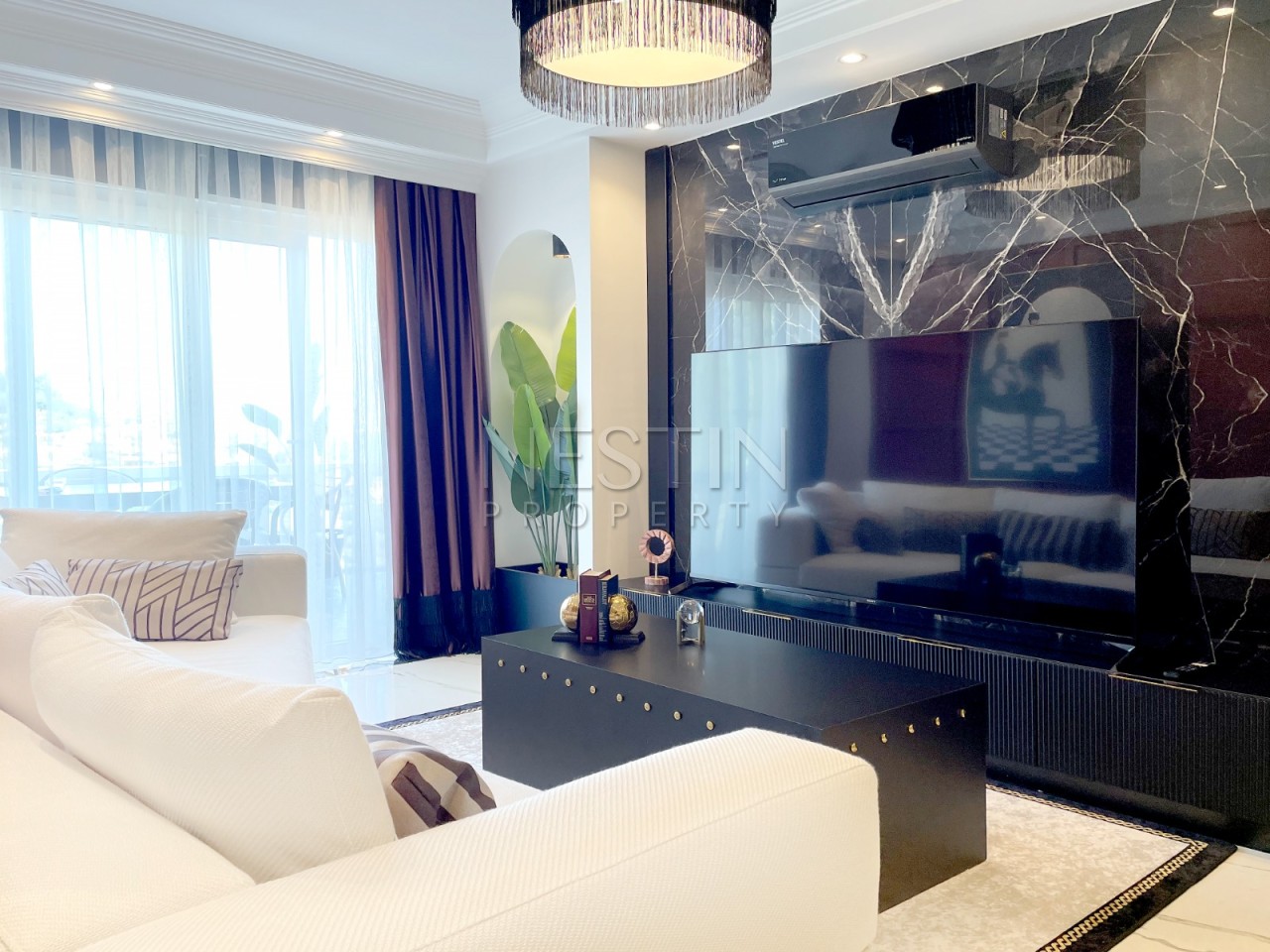 Вилла 3+1 в центре города Аланья в районе Тепе с видом на море фото 8