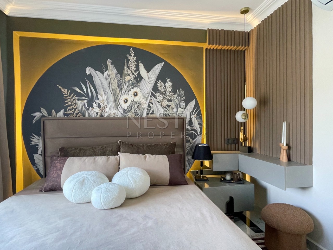 Вилла 3+1 в центре города Аланья в районе Тепе с видом на море фото 9