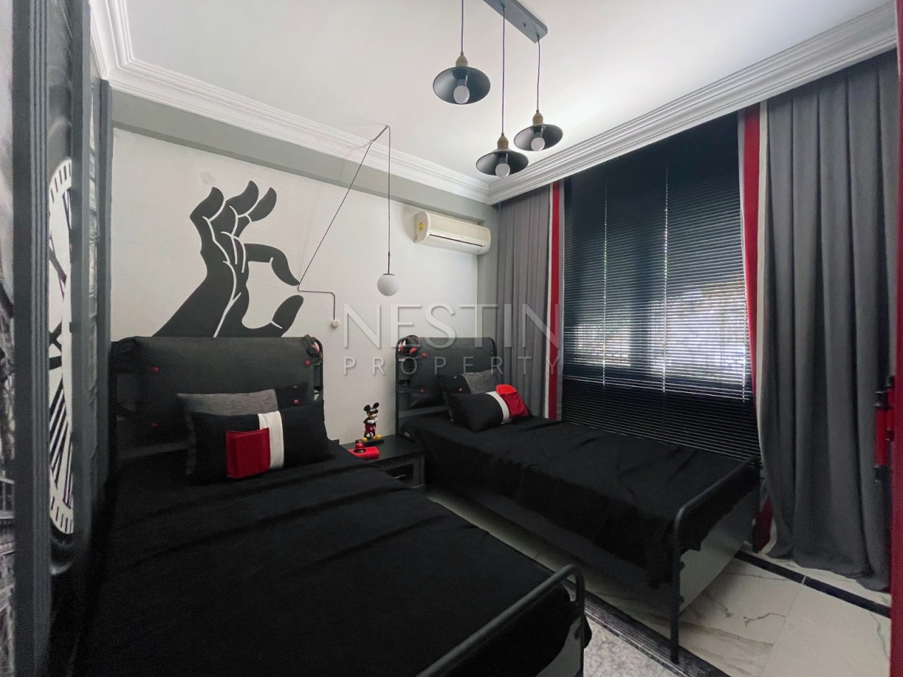 Вилла 3+1 в центре города Аланья в районе Тепе с видом на море фото 13