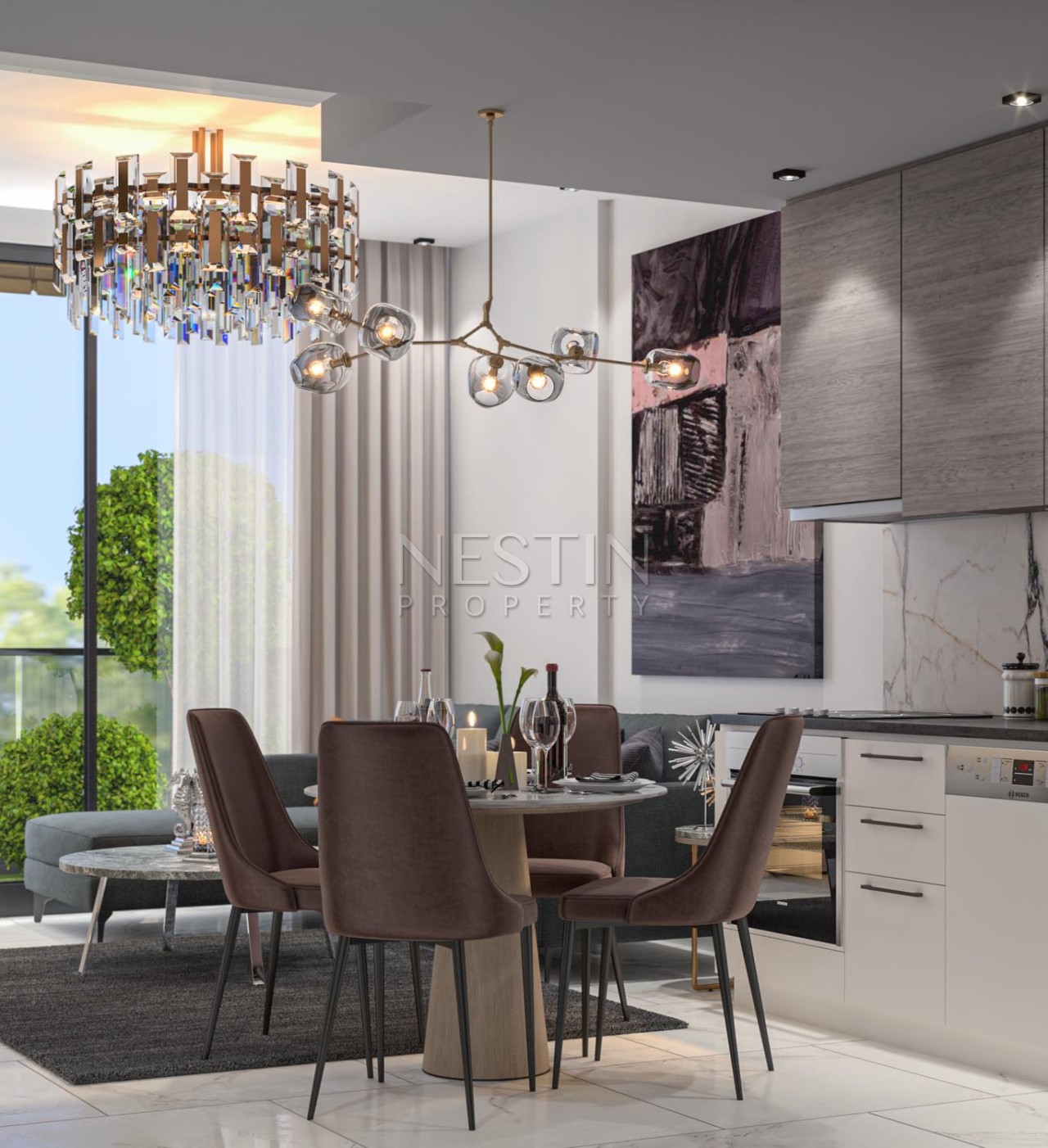 Квартира 1+1 в центре города Аланья на стадии строительства в 450 м от Средиземного моря фото 10