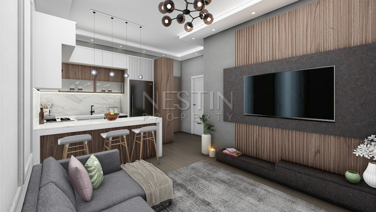 Новый жилой комплекс на стадии строительства в городе Анталья в районе Алтынташ фото 12