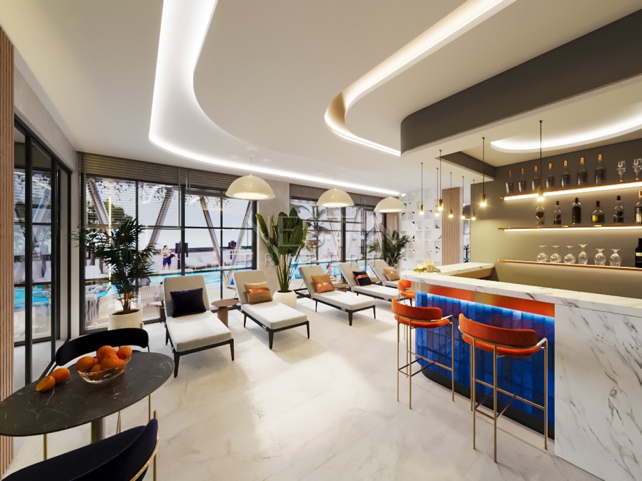 Новый проект на стадии строительства в районе Демирташ в 2500 м от Средиземного моря фото 16