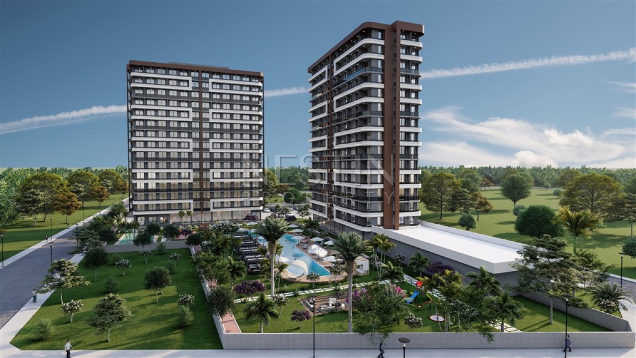 Новый ЖК на стадии строительства в городе Мерсин в районе Томюк в 300 м от Средиземного моря фото 2