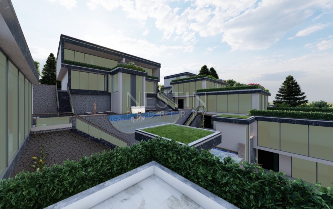 Роскошные виллы на стадии строительства в центре города Аланья в районе Тепе фото 6