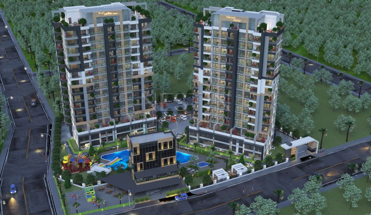 Новый жилой комплекс на стадии строительства в районе Мезитли город Мерсин фото 5