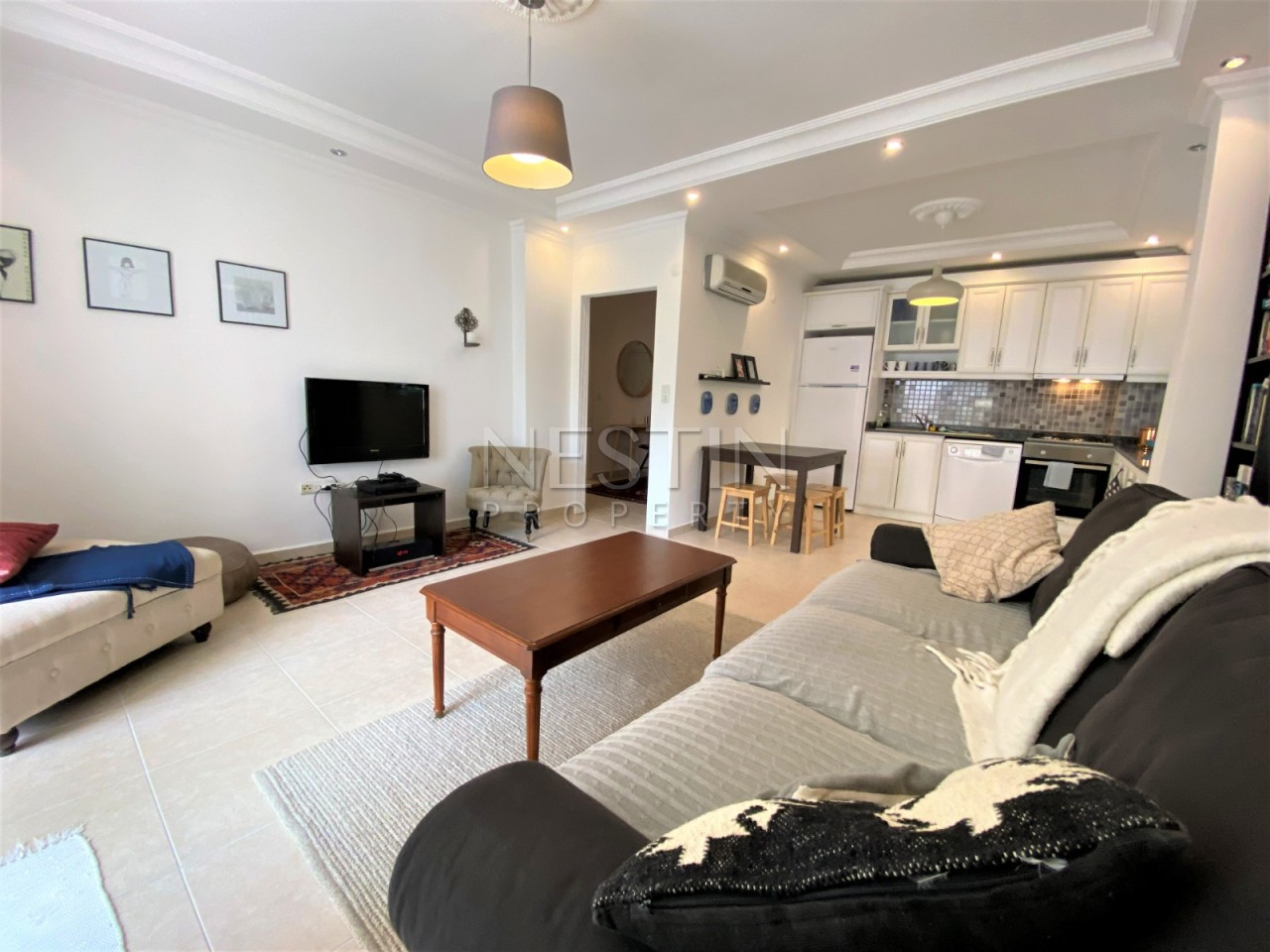 Квартира 2+1 в центре Аланьи в 150 м от Средиземного моря. фото 6