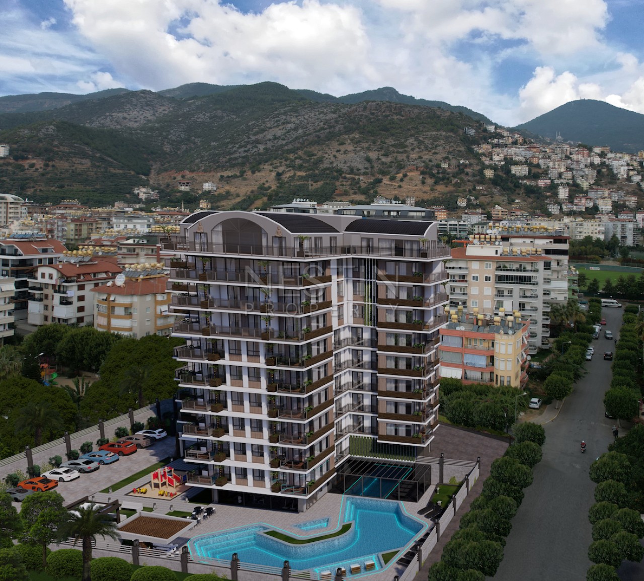 Квартира 1+1 в центре города Аланья в новом доме в 600 м от Средиземного моря. фото 22