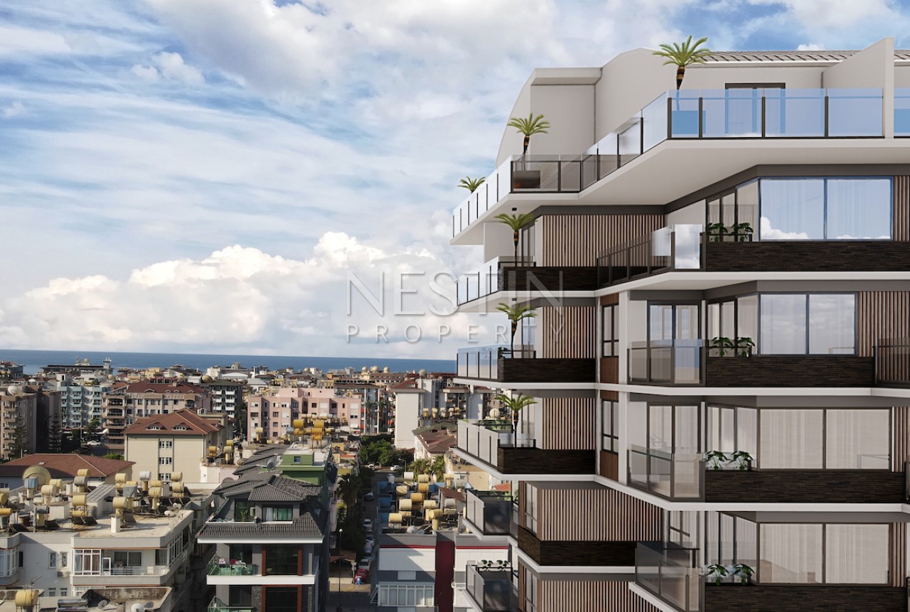 Квартира 1+1 в центре города Аланья в новом доме в 600 м от Средиземного моря. фото 24