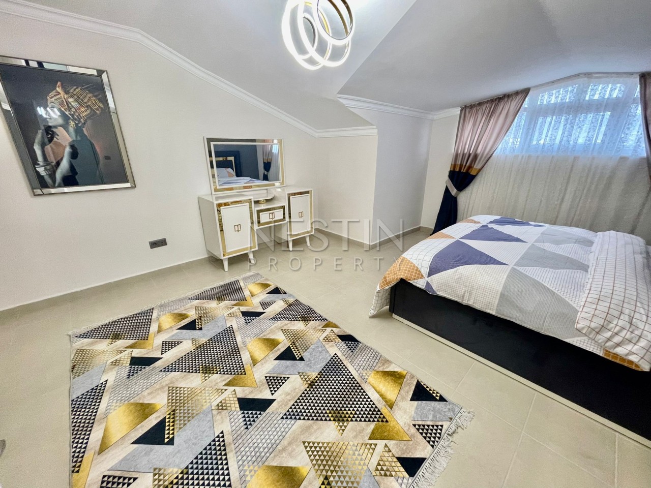 Квартира дуплекс 3+1 в районе Авсаллар с видом на горы фото 12