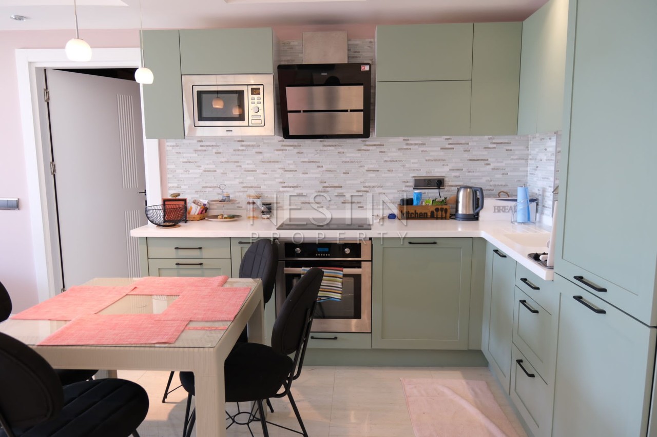 Квартира 2+1 в районе Конаклы в 400 м от Средиземного моря. фото 3