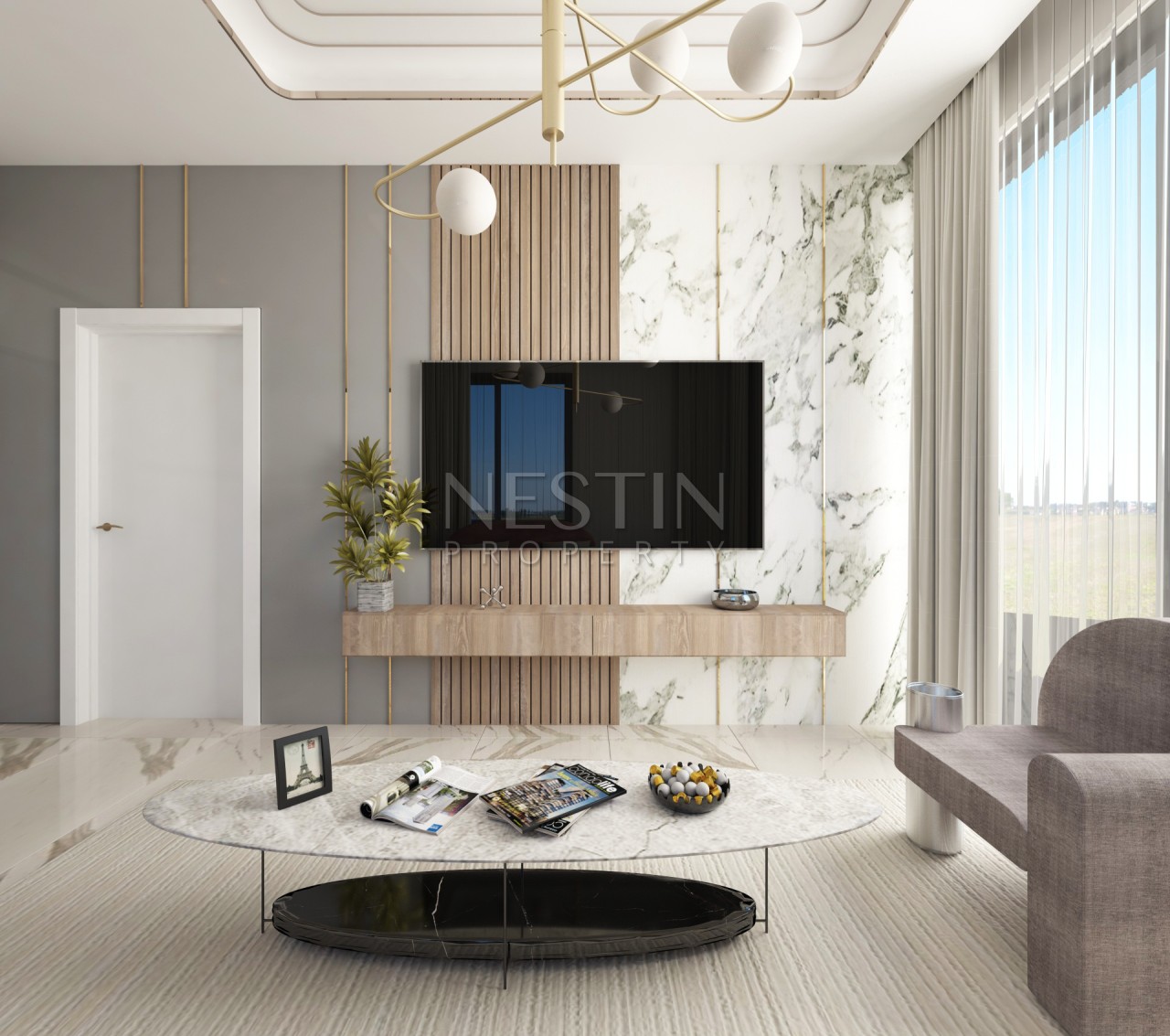 Новый жилой комплекс на стадии строительства в районе Конаклы фото 21