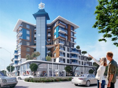 Новый жилой комплекс на стадии строительства в городе Анталья в районе Алтынташ фото 1