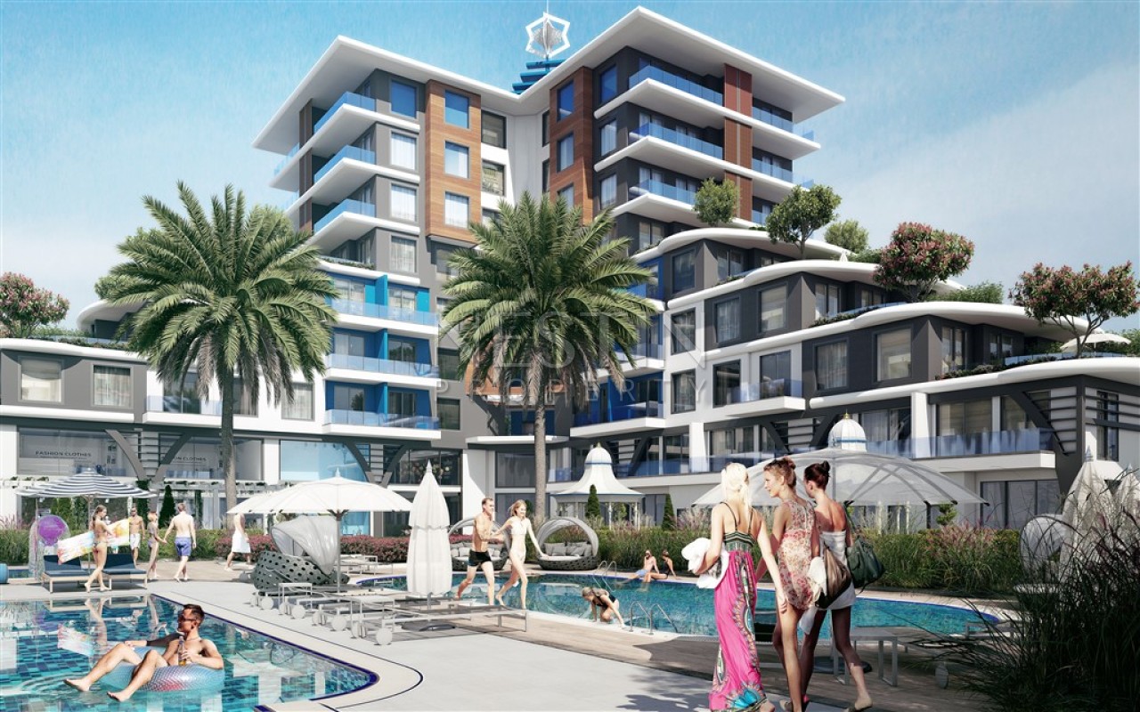 Новый жилой комплекс на стадии строительства в городе Анталья в районе Алтынташ фото 3