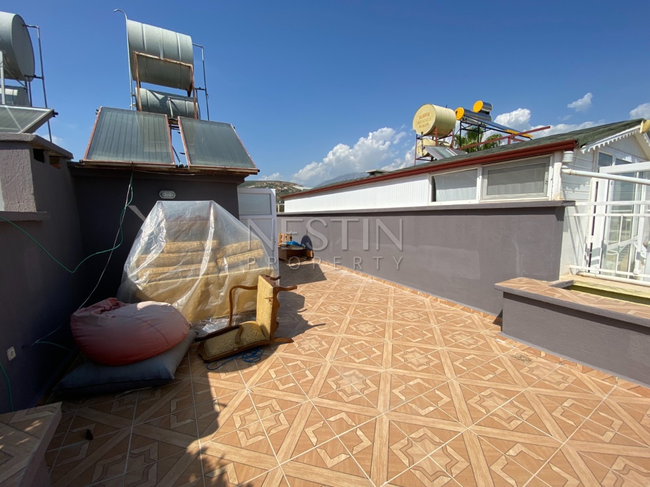 Квартира дуплекс 3+1 в районе Демирташ в 500 м от Средиземного моря фото 11