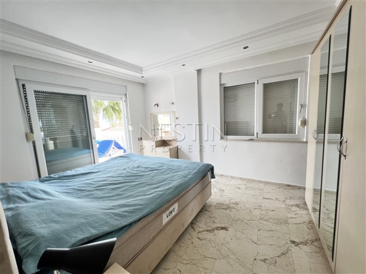 Вилла 2+1 в центре города Аланья в районе Тепе с видом горы и море фото 11