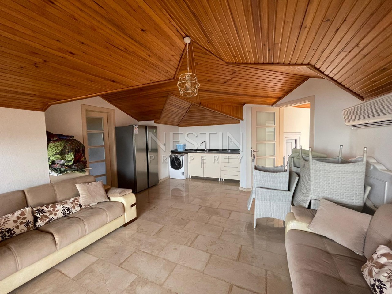 Вилла 3+1 в центре города Аланья в районе Тепе с видом на море и горы фото 19