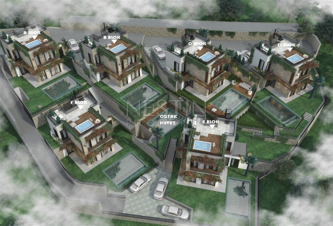 Новый жилой комплекс на стадии строительства в городе Бодрум в районе Гумушлюк фото 9