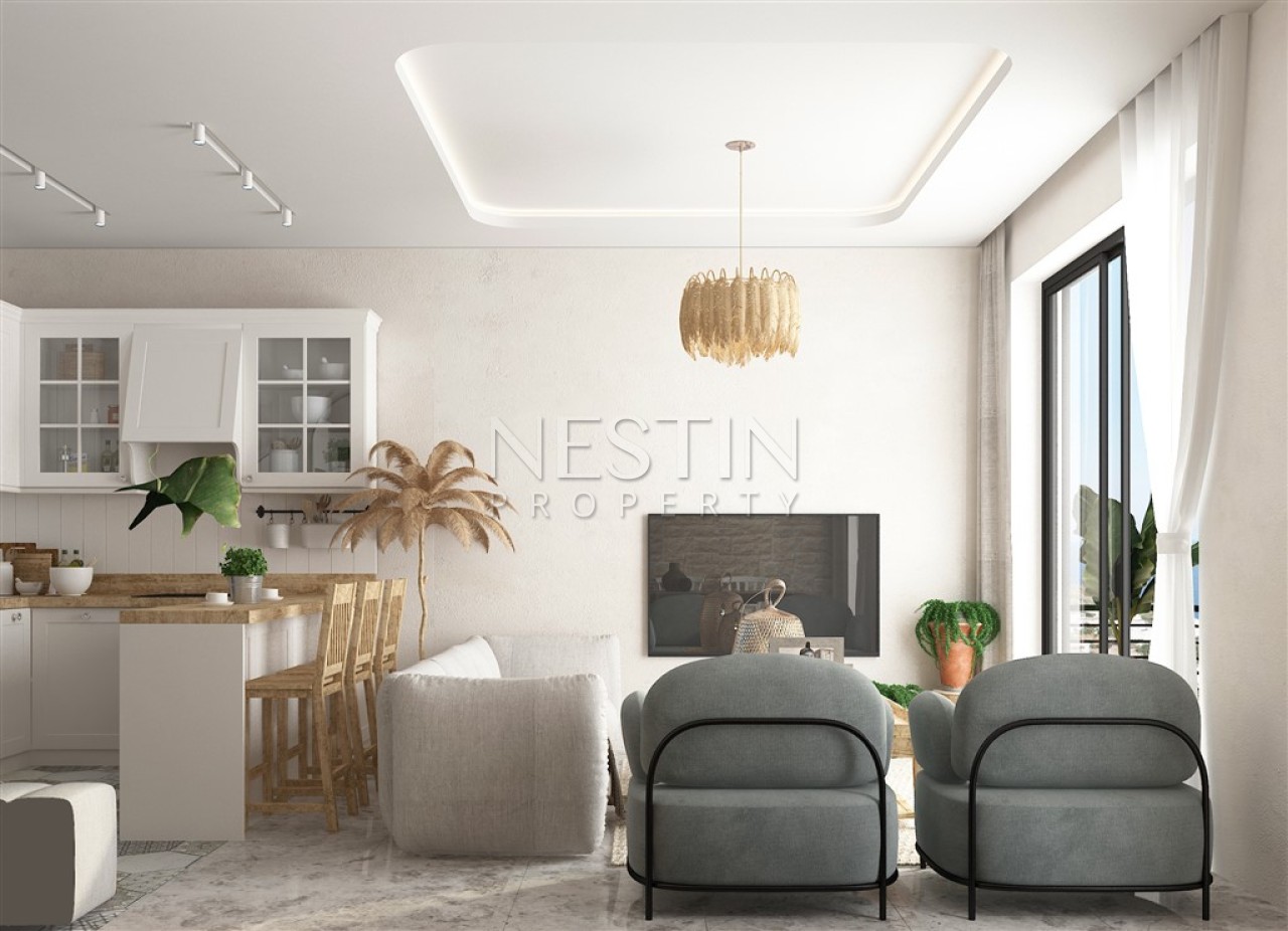 Новый жилой комплекс на стадии строительства в городе Бодрум в районе Гумушлюк фото 12