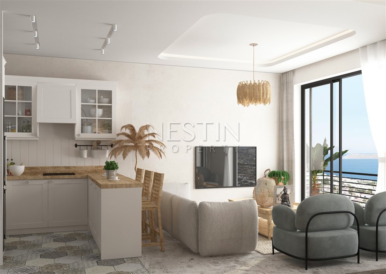 Новый жилой комплекс на стадии строительства в городе Бодрум в районе Гумушлюк фото 14