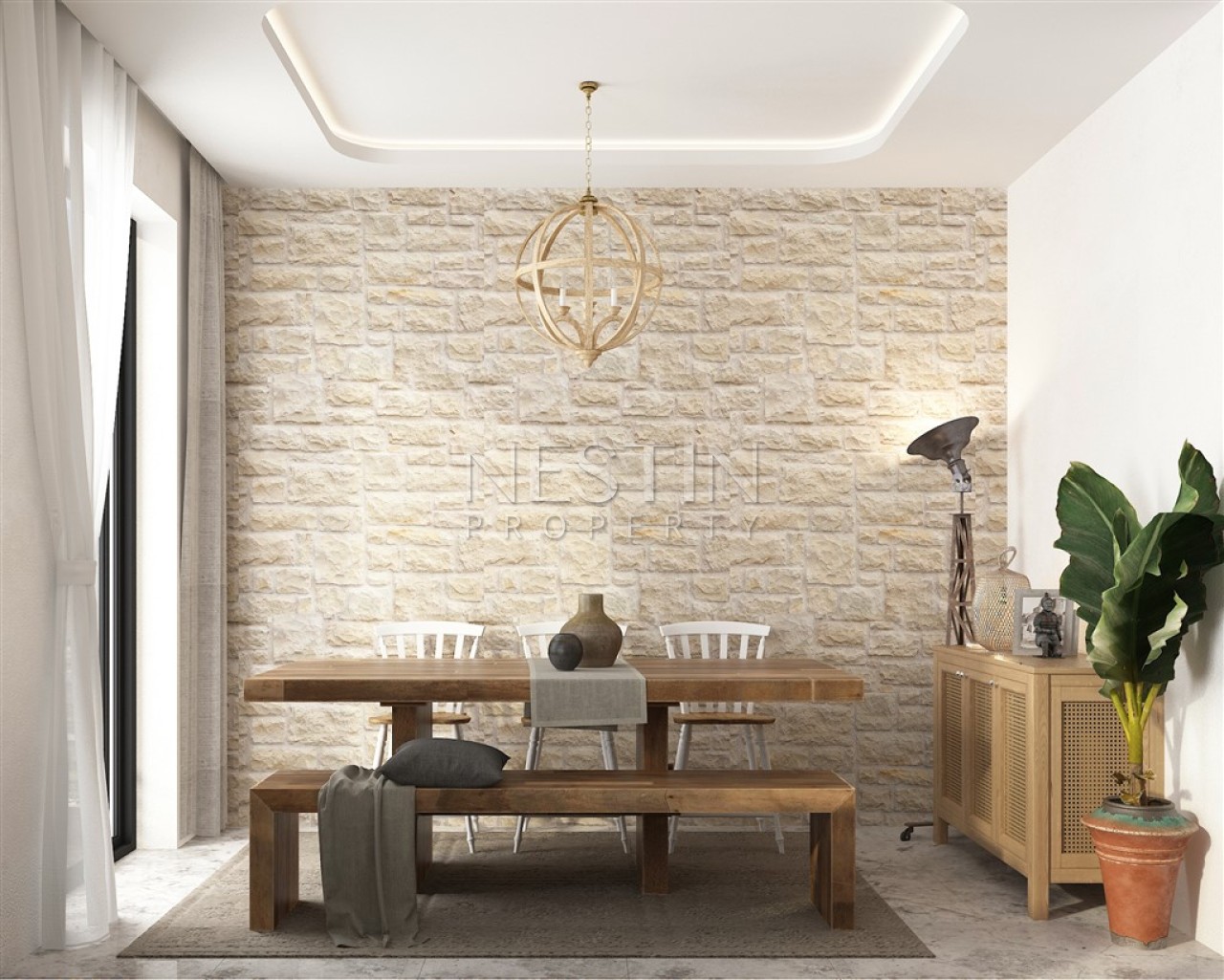 Новый жилой комплекс на стадии строительства в городе Бодрум в районе Гумушлюк фото 18