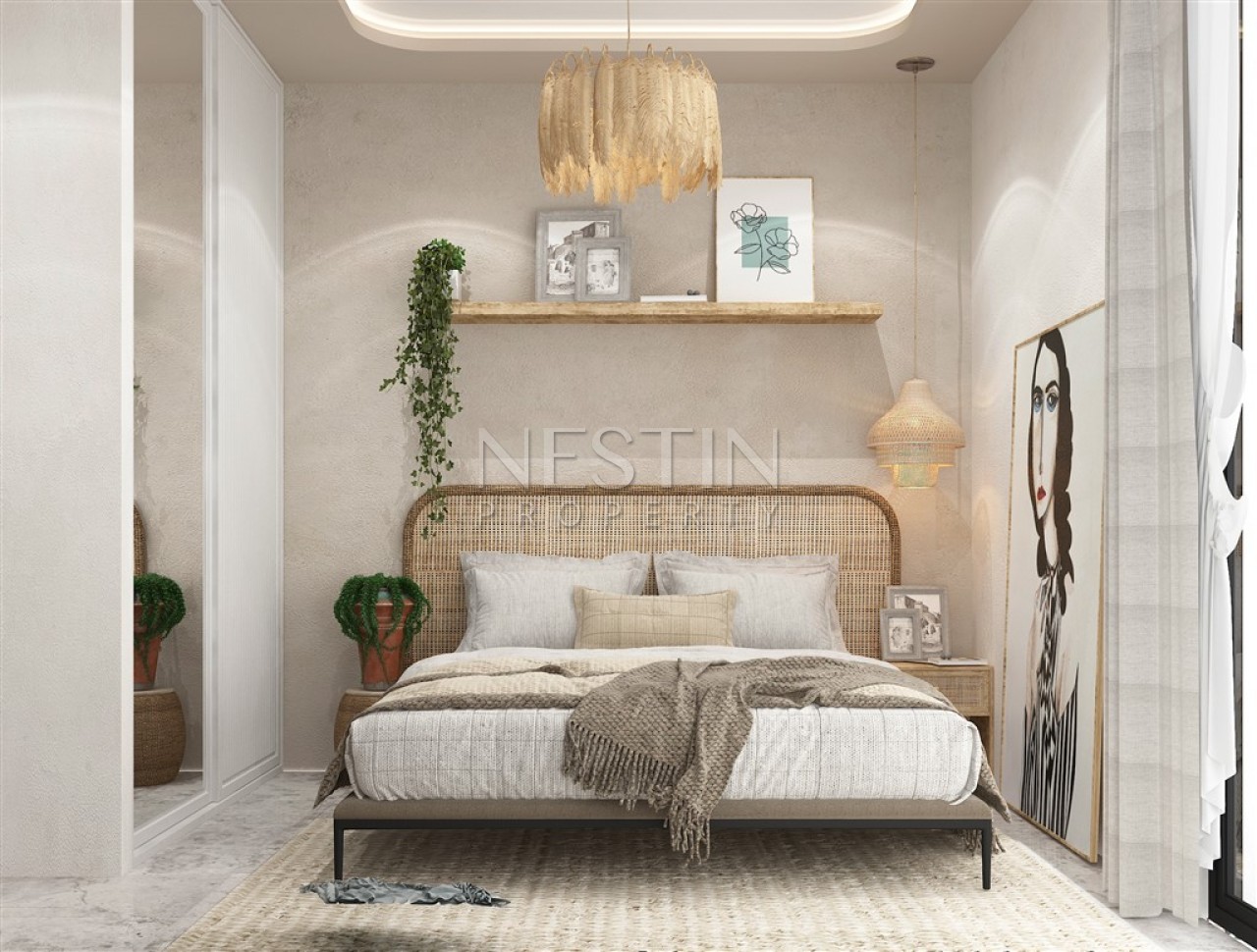 Новый жилой комплекс на стадии строительства в городе Бодрум в районе Гумушлюк фото 24