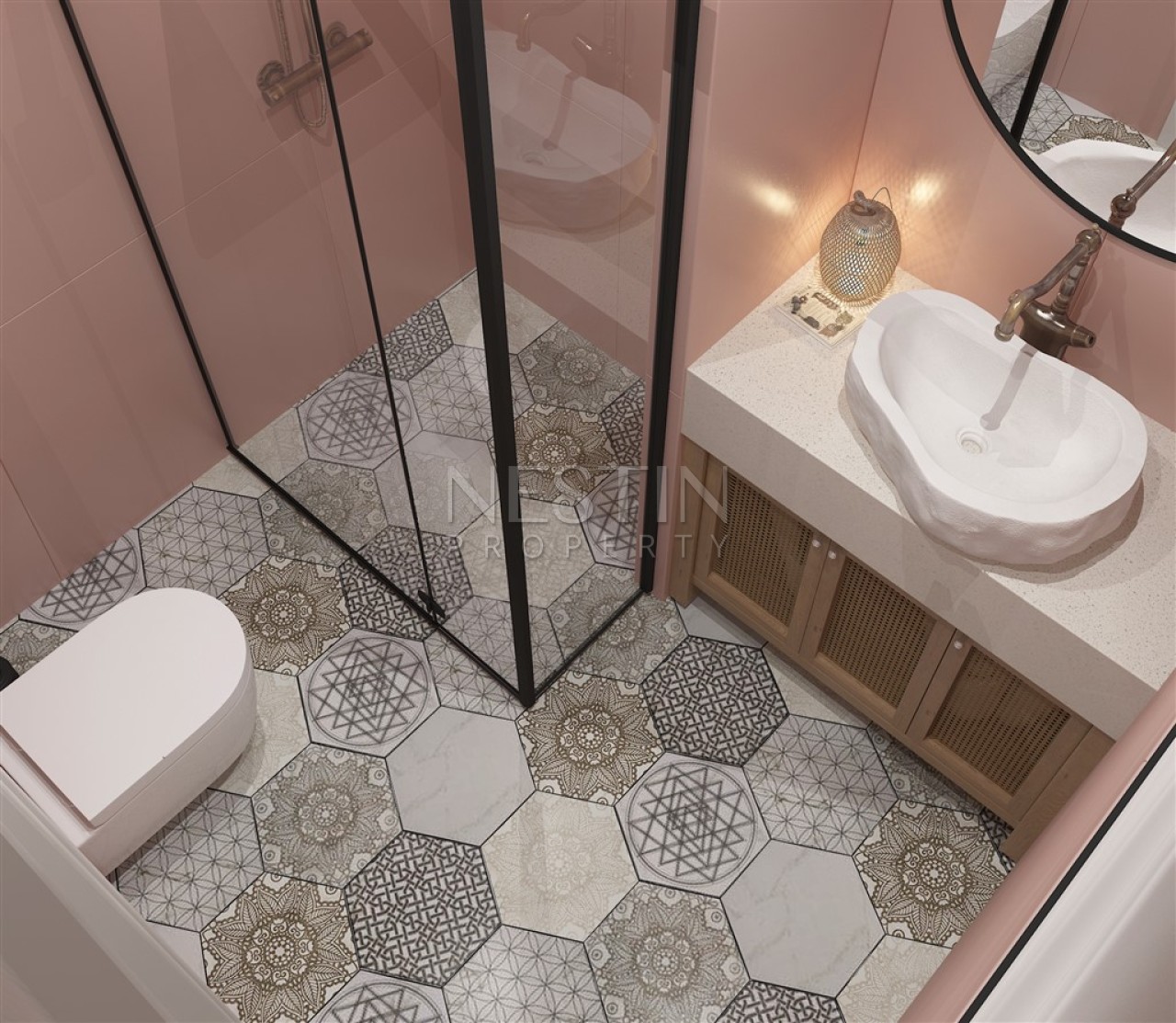 Новый жилой комплекс на стадии строительства в городе Бодрум в районе Гумушлюк фото 32