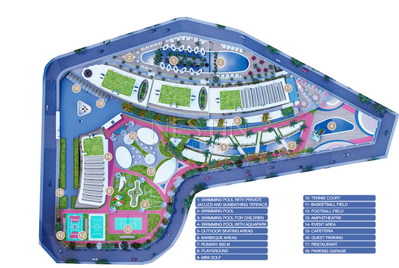 Элитный ЖК премиум класса на стадии строительства в районе Каргыджак фото 7