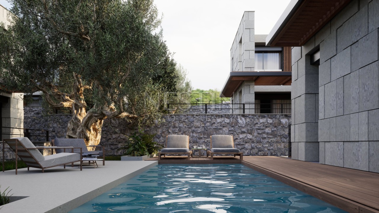 Виллы в городе Бодрум в районе Гюмюшлюк в 1200 м от моря фото 8