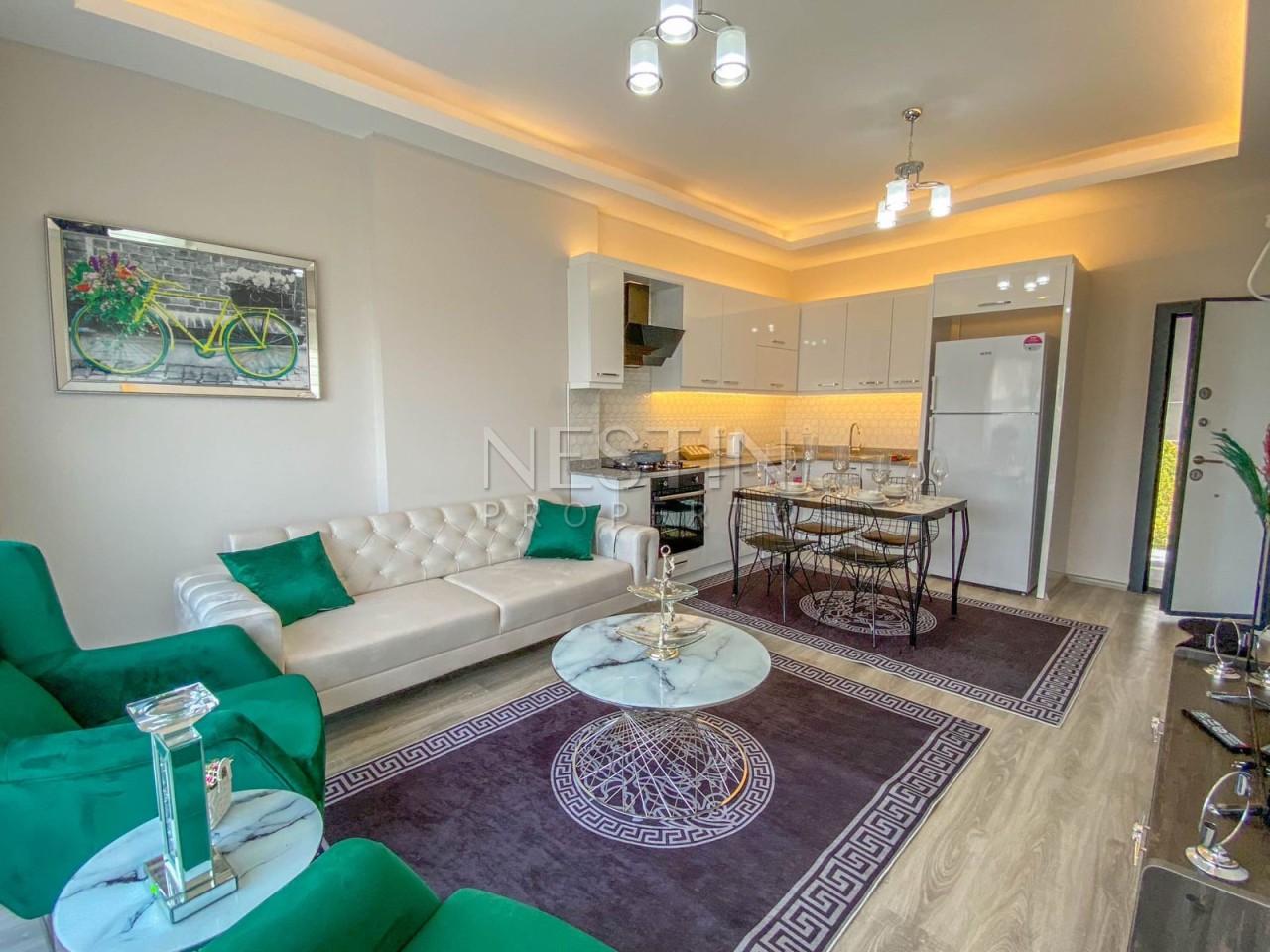 Квартира 1+1 в районе Демирташ в 800 м от Средиземного моря фото 3