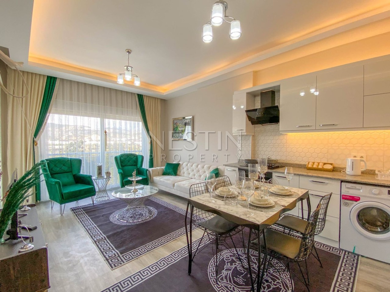 Квартира 1+1 в районе Демирташ в 800 м от Средиземного моря фото 6