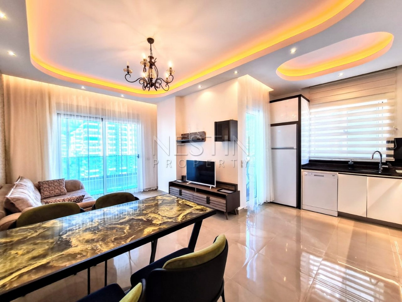 Элитная большая квартира 1+1 в комплексе Люкс в Махмутларе фото 12