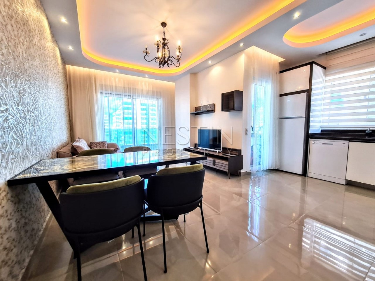 Элитная большая квартира 1+1 в комплексе Люкс в Махмутларе фото 13