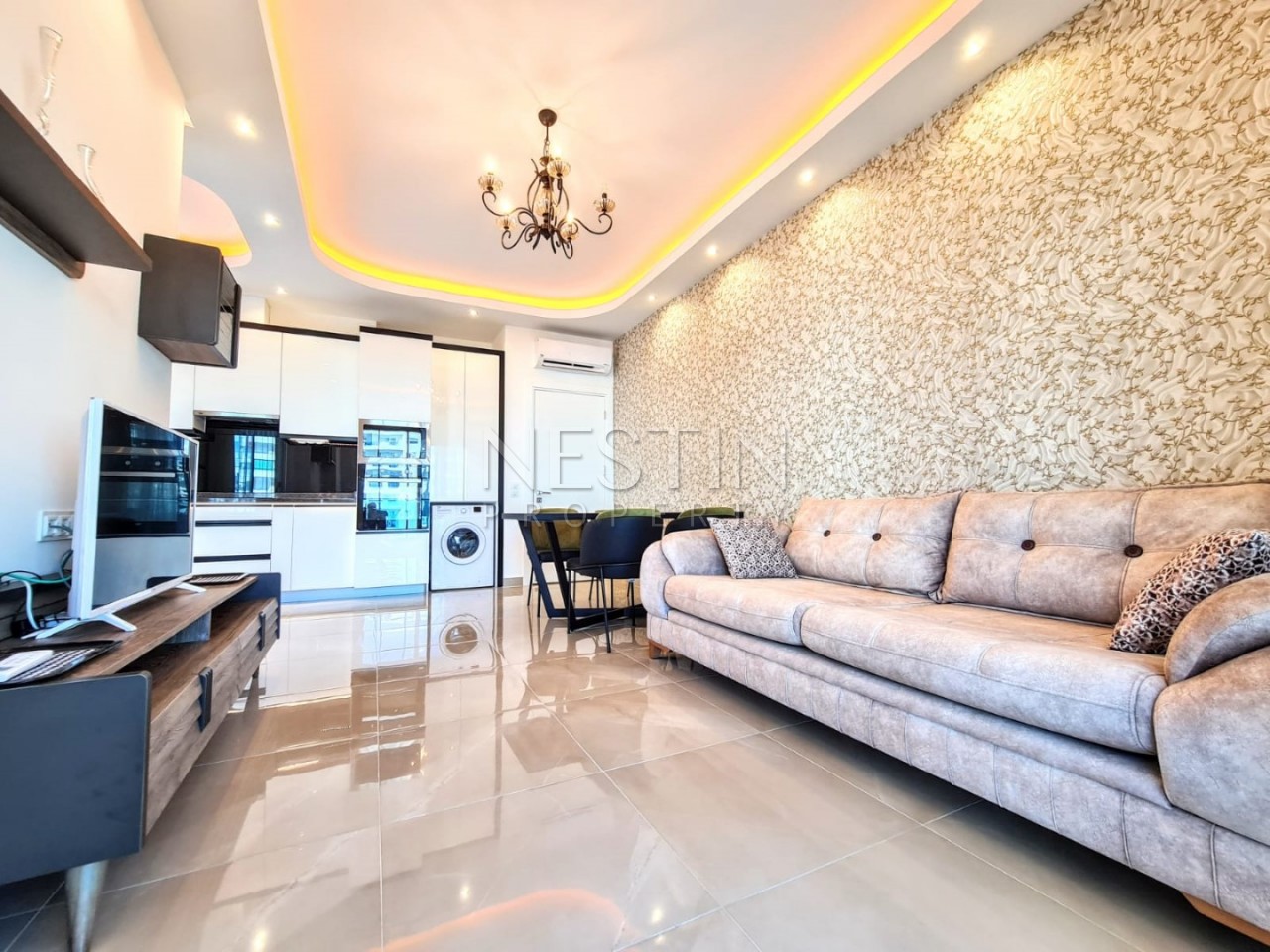 Элитная большая квартира 1+1 в комплексе Люкс в Махмутларе фото 17