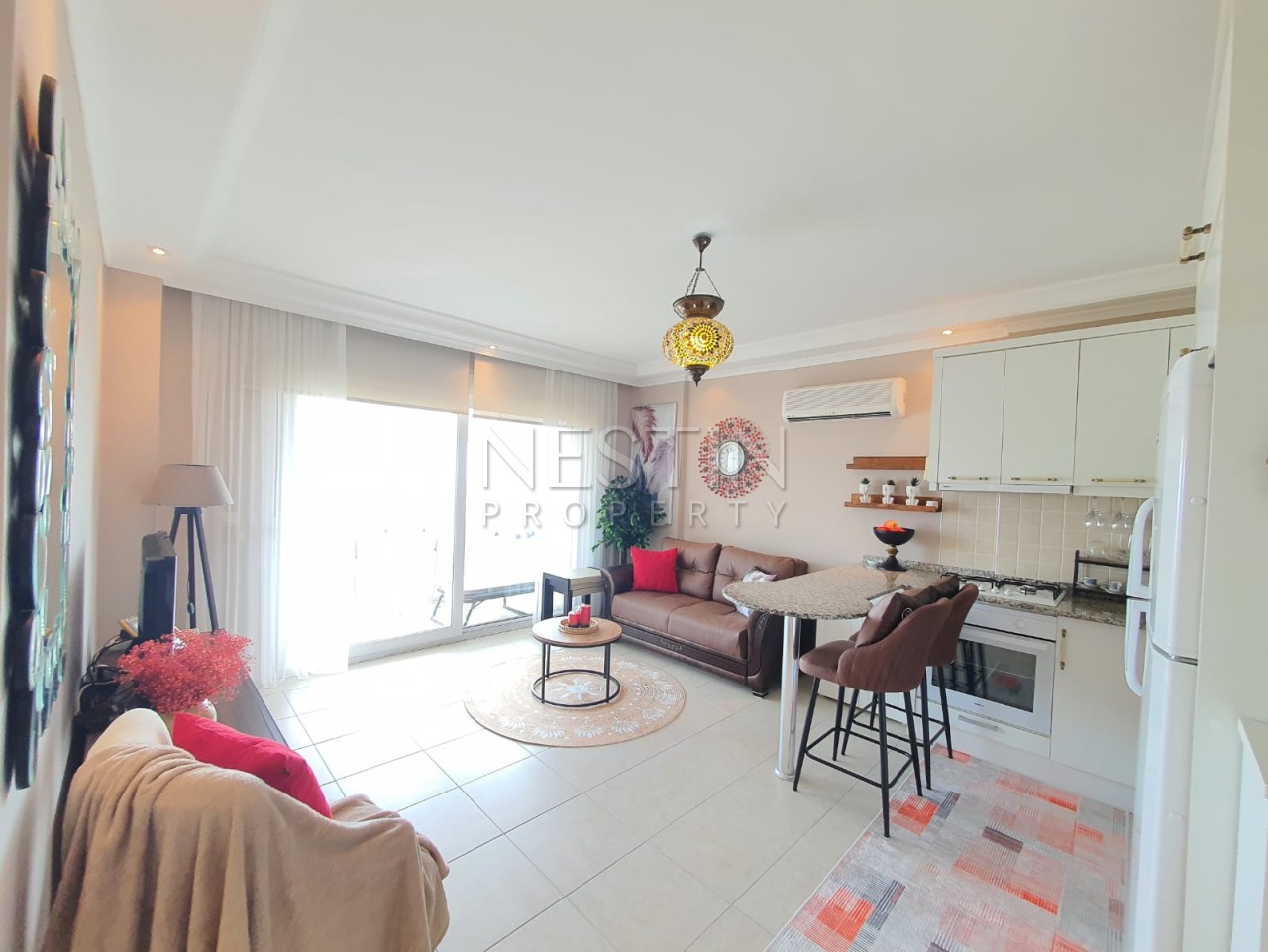 Квартира 1+1 в районе Джикджилли с видом на море и горы фото 7