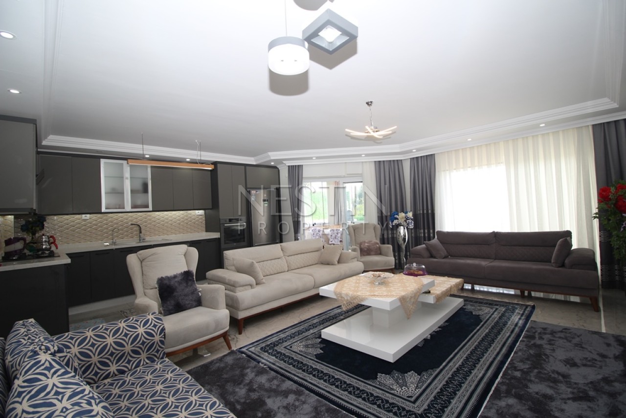 Вилла 3+1 в центре города Аланья в районе Бекташ с видом на море фото 5