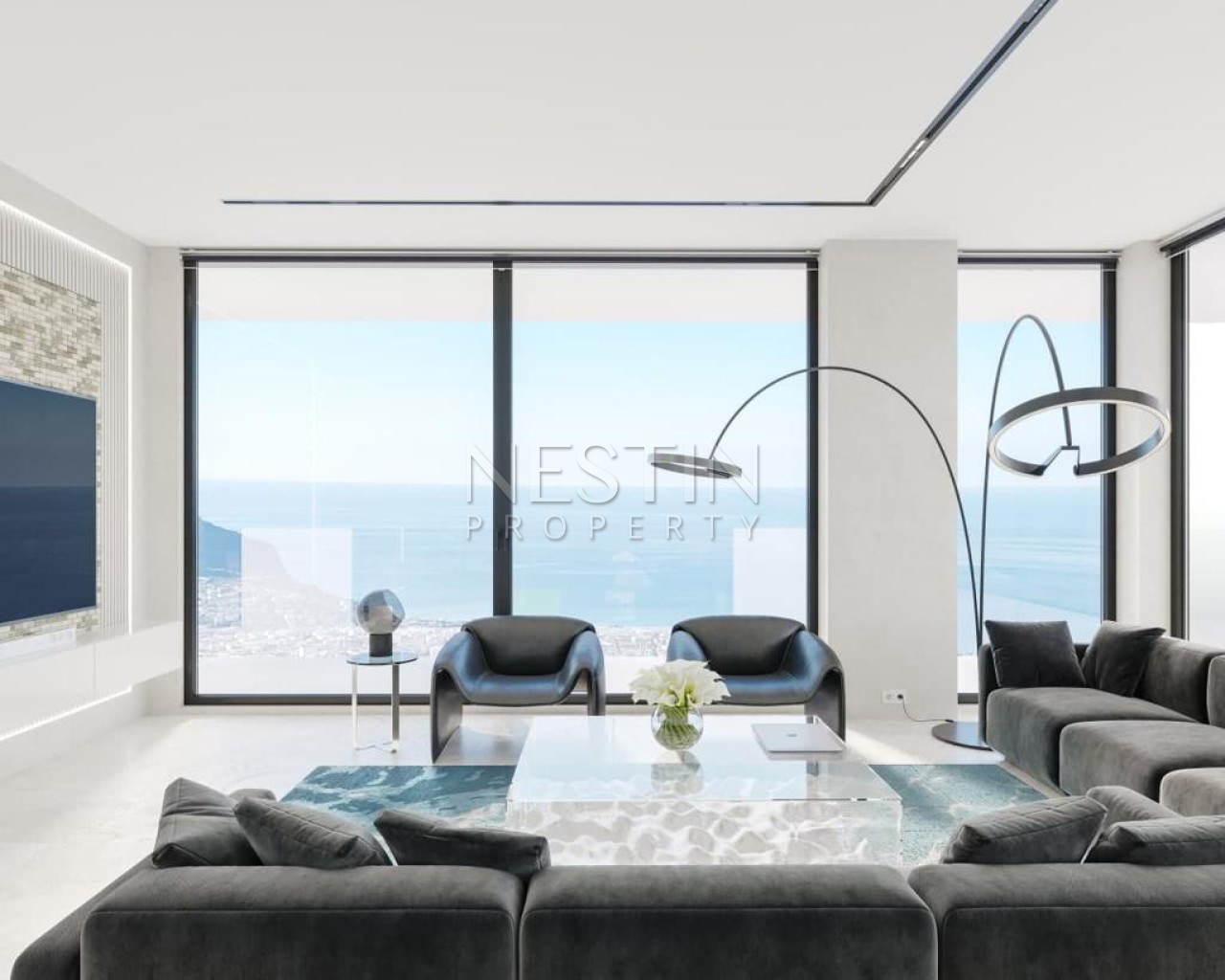 Вилла 5+1 в центре города Аланья в районе Бекташ с видом на море и горы фото 9