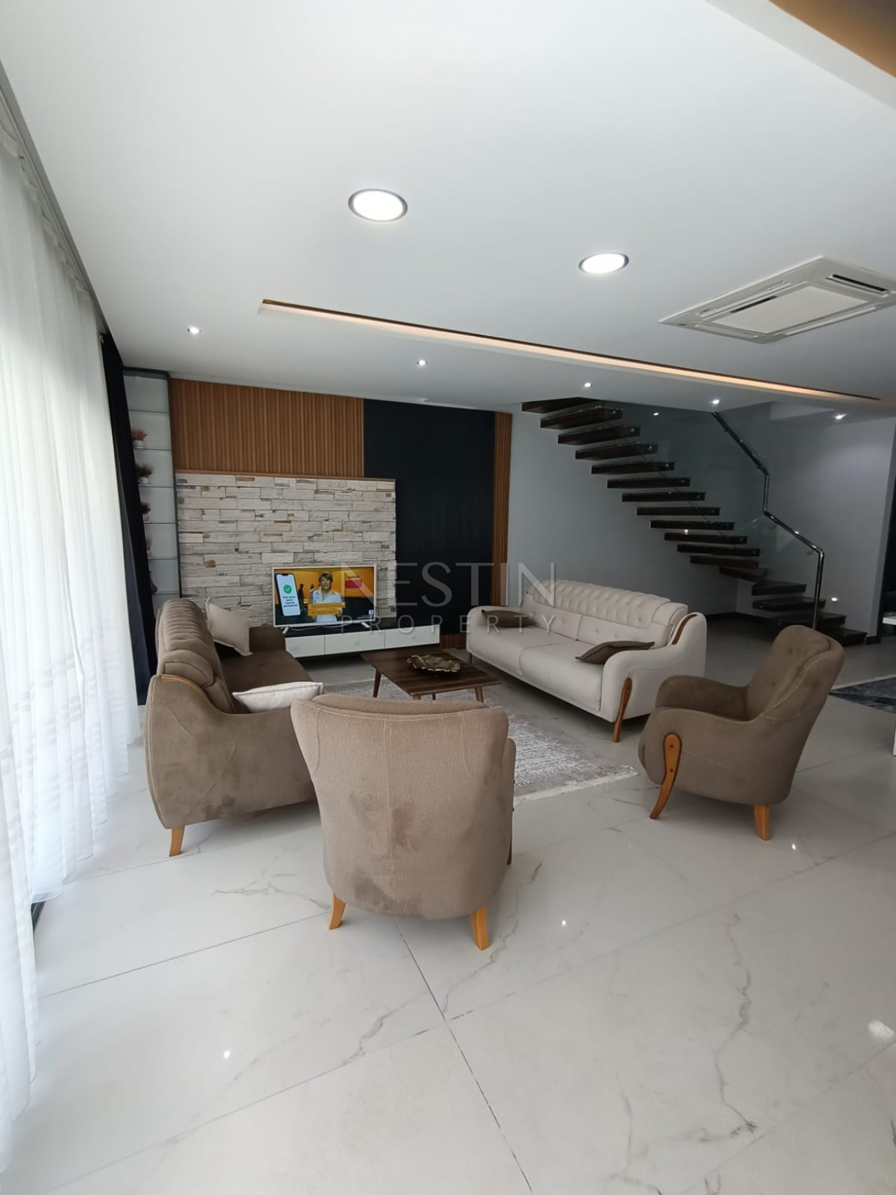 Вилла 4+1 в районе Авсаллар в 400 м от Средиземного моря фото 11